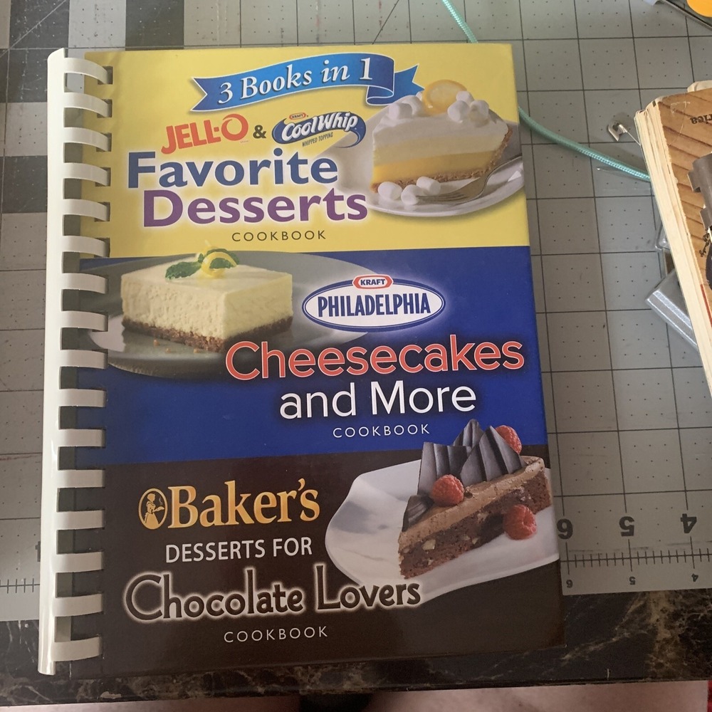 Vintage 2008 3 In 1 Favorite Desserts Baking Recipes Cookbook Cook Book